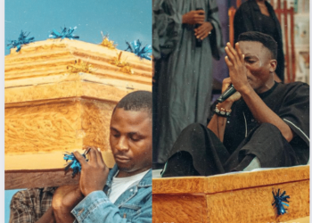 Gospel Artiste arrives church in casket