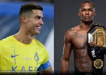 Israel Adesanya  Meets Cristiano Ronaldo