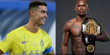 Israel Adesanya  Meets Cristiano Ronaldo
