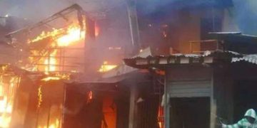 Anambra market catches fire,goods worth millions destroyed