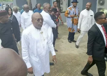 Tight Security in Isiokpo as Fubara, Diri, and Others Attend Wigwe’s Funeral”