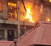 Fire outbreak at Ebute Meta,Lagos
