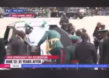 Atiku and others react as President Bola Tinubu Falls at Eagle Square During Democracy Day Celebration in Abuja