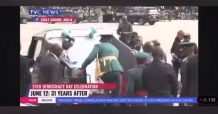 Atiku and others react as President Bola Tinubu Falls at Eagle Square During Democracy Day Celebration in Abuja