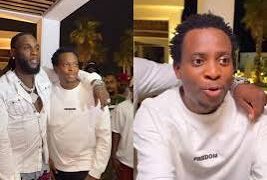 Fans surprised as Burna Boy features Sydney Talker in comedy skit