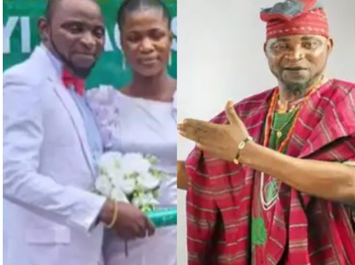 “Babalawo for registry”- Fans reacts as Popular Nollywood ‘native doctor’ actor Alebiosu weds in court