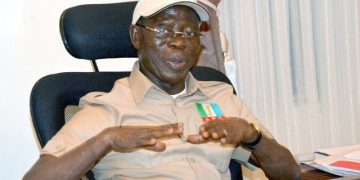 Nigerians Criticize Adams Oshiomhole for Mocking Edo Governor and Wife Over Childlessness