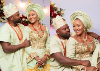 Gabriel Afolayan and Wife Abisoye Celebrate First Wedding Anniversary