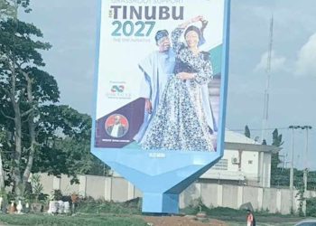 Billboard Promoting Tinubu’s 2027 Presidential campaign Showcases in Abuja