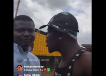 Mixed reactions as Portable slaps man preaching at his bar