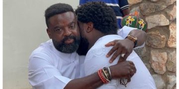 Kunle and Aremu Afolayan finally Reconcile at mother’s burial After Years of dispute