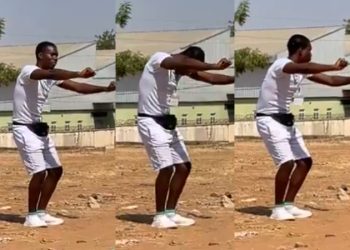 Soldier at NYSC Camp Punishes First-Class Graduate for Questioning Him About Broken Phone