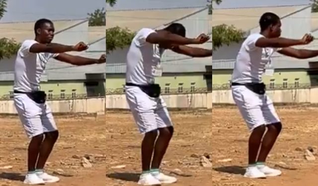 Soldier at NYSC Camp Punishes First-Class Graduate for Questioning Him About Broken Phone