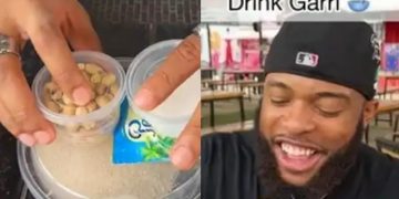 Nigerian Man Sparks Debate After Spending ₦14,000 on Garri at a Restaurant