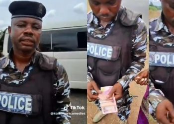 Policeman Demands N5,000 or Five Litres of Fuel for ECMR in Viral Video