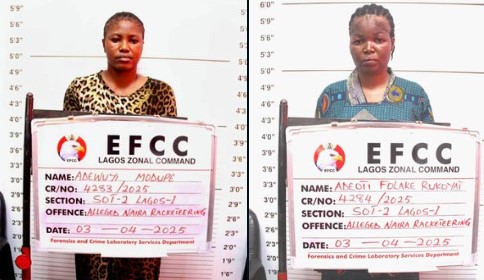 Two Women Sentenced to Prison for Hawking Naira Notes in Lagos