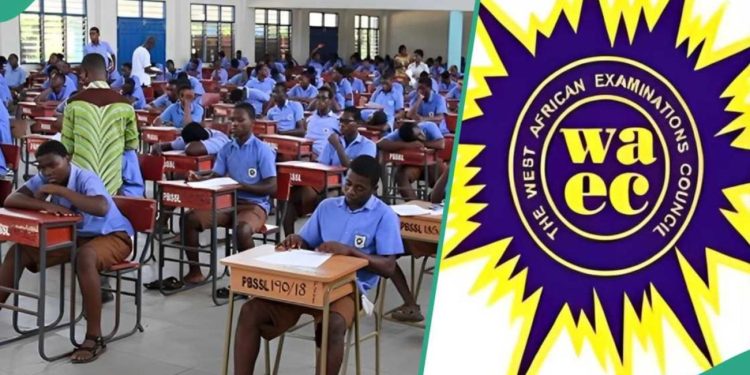 Students in Delta State Write WAEC Exam with Torchlight After Hours-Long Delay