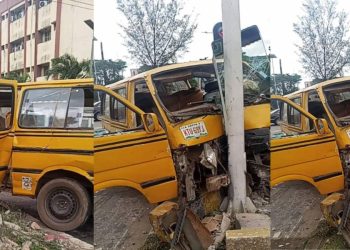 Lagos Crash: Drunk Driver Loses Control, Injures Couple and Passengers