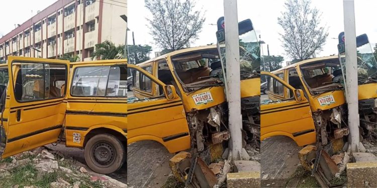 Lagos Crash: Drunk Driver Loses Control, Injures Couple and Passengers