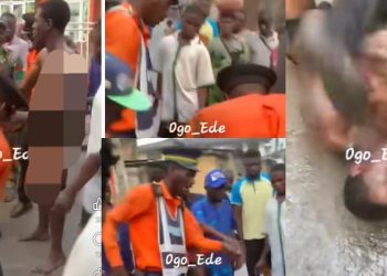 Police Officers in Ibadan Caught on Camera Assaulting Naked Tricycle Rider