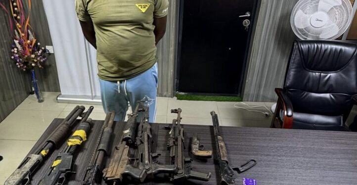 Lagos Police Arrest Notorious Gang Leader, Recover Weapons
