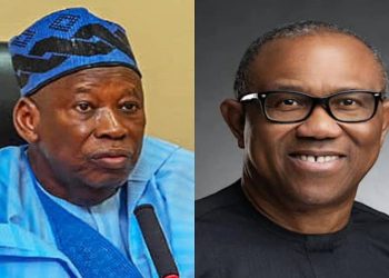 Peter Obi Praises Ganduje for Resigning as APC Chairman Over Health Concerns