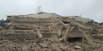 Mother and Baby Injured as Uncompleted Building Collapses in Umuahia