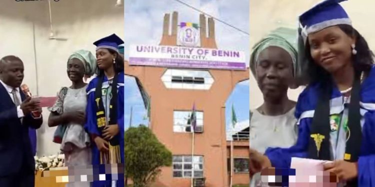 UNIBEN Presents ₦30,000 Cash Award to Best Graduating Student