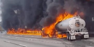 Petrol Tanker Explodes in Ibadan After Brake Failure