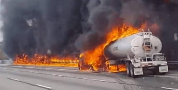 Petrol Tanker Explodes in Ibadan After Brake Failure