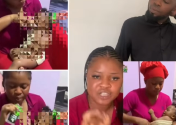 Nigerian Mother Refutes Allegation of Giving Baby Alcohol, Says Sachet Contained Soft Drink