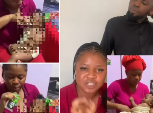 Nigerian Mother Refutes Allegation of Giving Baby Alcohol, Says Sachet Contained Soft Drink
