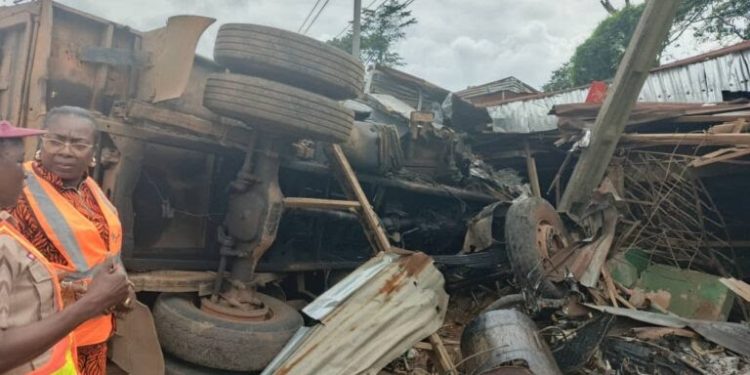 Trailer crash Anambra claims lives of mother and child in Anambra