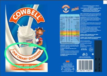 Beware of fake Cowbell milk, NAFDAC issues warning to Nigerians