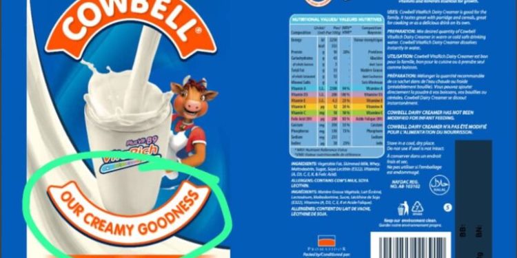 Beware of fake Cowbell milk, NAFDAC issues warning to Nigerians
