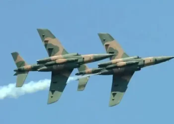NAF Airstrikes Eliminate Dozens of Terrorists, Level Hideout in Borno