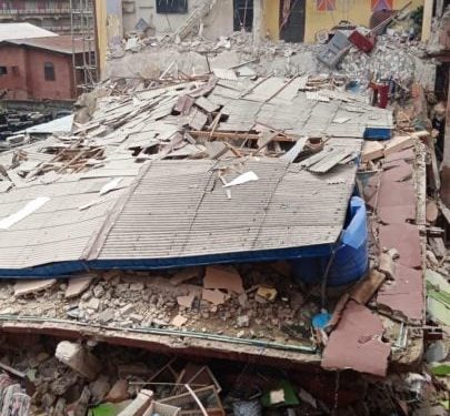Six Rescued as Lagos Building Collapse