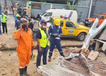 Four Rescued As Three-Storey Building Collapses in Yaba
