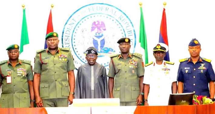 Nigerians Want Results on Security, Not Excuses, Tinubu Tells Service Chiefs