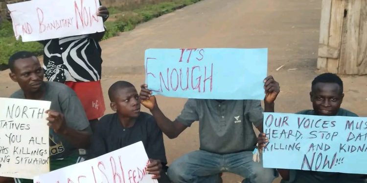 Enough Is Enough: Kwara Youths Protest Growing Bandit Attacks, Urge Governor AbdulRazaq to Act