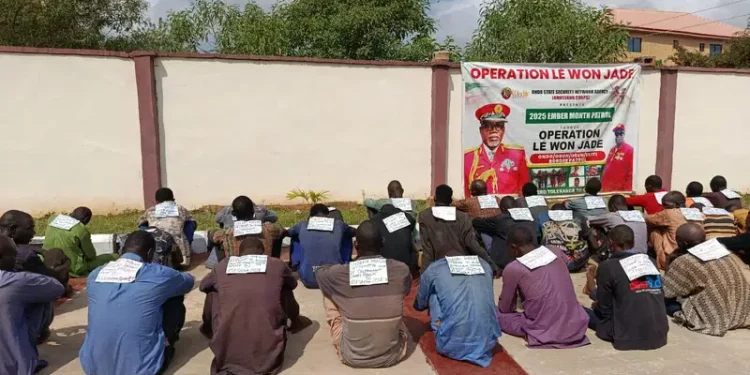 Ondo Amotekun Apprehends 39 Suspected Terrorists Following US Airstrikes in Sokoto