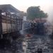 Fire Razes Vehicles and Power House at Oyo Filling Station