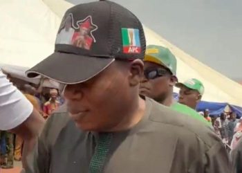 Reactions as Sunday Igboho Appears in APC-Branded Cap