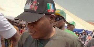Reactions as Sunday Igboho Appears in APC-Branded Cap