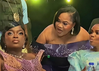 Funke Akindele Sparks Reactions After Allegedly Ignoring Toyin Abraham at Iyabo Ojo’s Movie Premiere