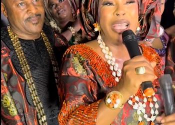Fans React as Faithia Williams, Saidi Balogun Reunite at Movie Premiere