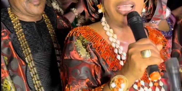 Fans React as Faithia Williams, Saidi Balogun Reunite at Movie Premiere