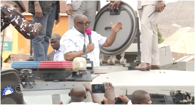 Mutfwang Explains Why He Addressed Jos Crowd From Armoured Vehicle