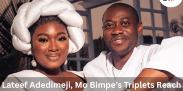 Lateef Adedimeji, Mo Bimpe’s Triplets Reach 100K Followers on Instagram in Four Days