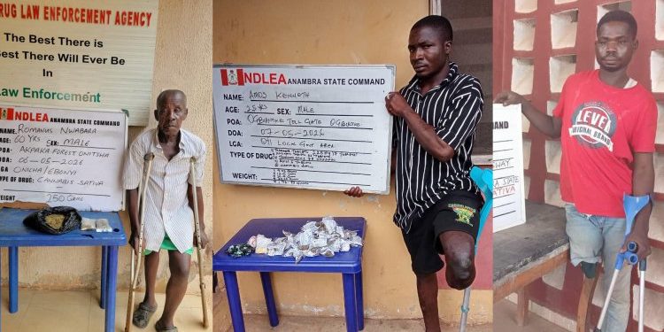 NDLEA Arrests Three Disabled Persons Over Drug Trafficking
